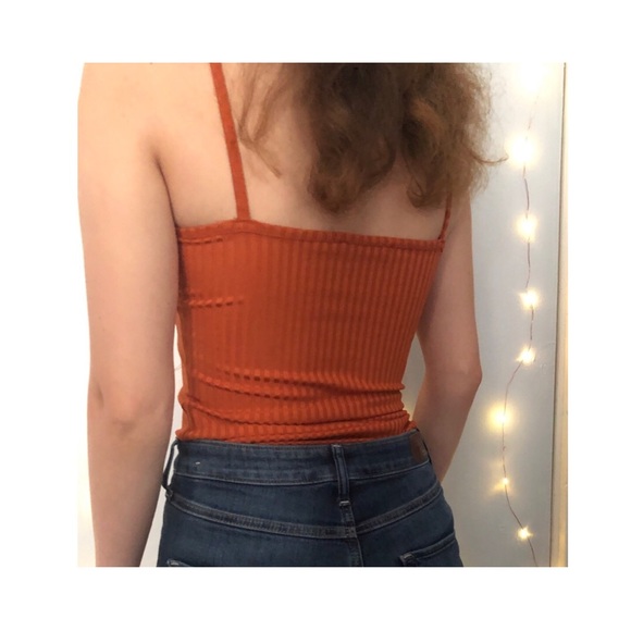 Misguided orange ribbed bodysuit - Picture 4 of 4